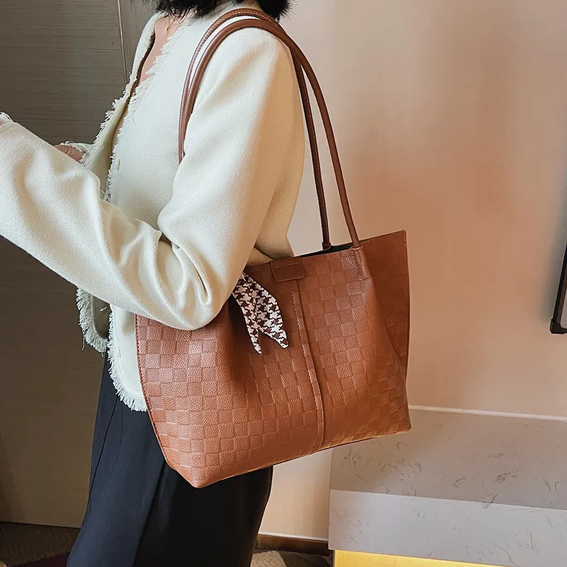 MingLu PU Shoulder Bag Regular Women's Khaki/Brown/Ecru/Black-22