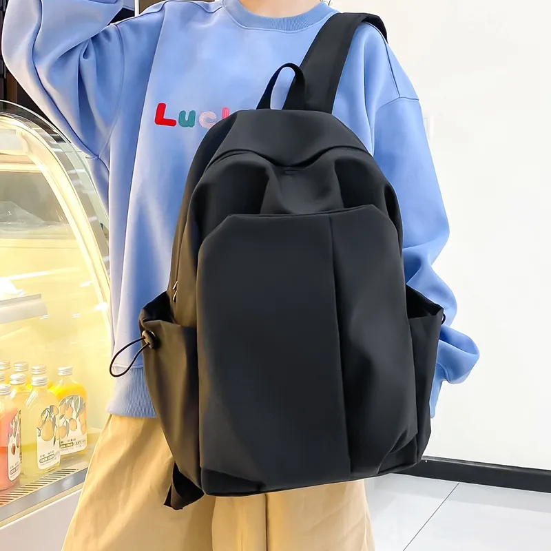 Parker Bear Nylon Backpack Regular Unisex White/Black/Gray/Red-12