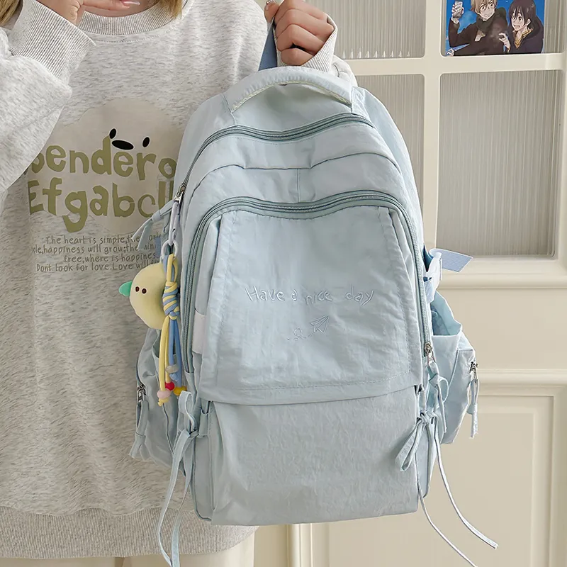 Parker Bear Nylon Backpack Regular Unisex Multicolor-22