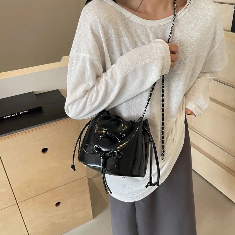 MingLu PU Crossbody Bag Shoulder Bag Women's Black/Ecru/Silver/Red-11