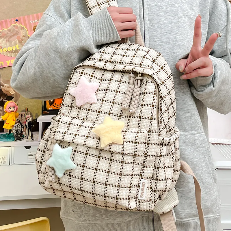 Parker Bear Fabric Backpack Unisex Multicolor-10