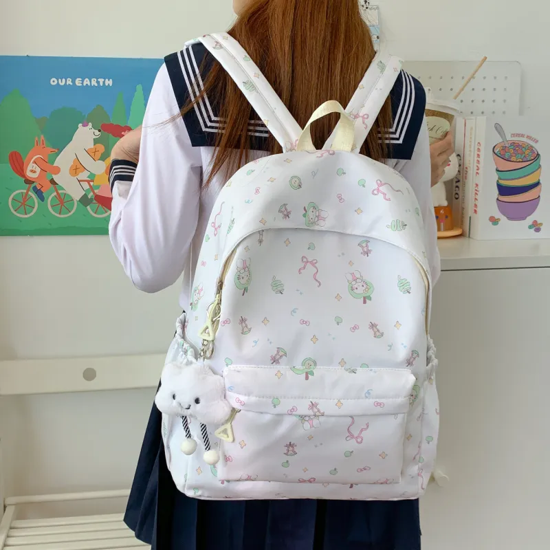 Parker Bear Composite Cloth Backpack Women's Multicolor-17