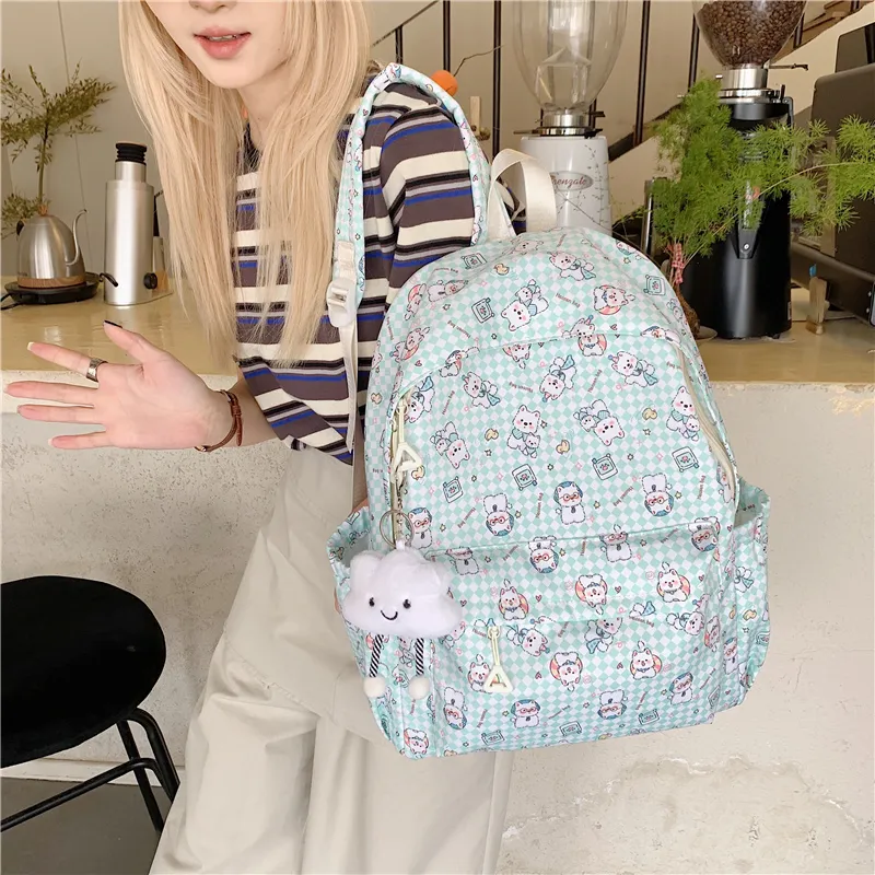 Parker Bear Oxford Backpack Unisex Multicolor-8