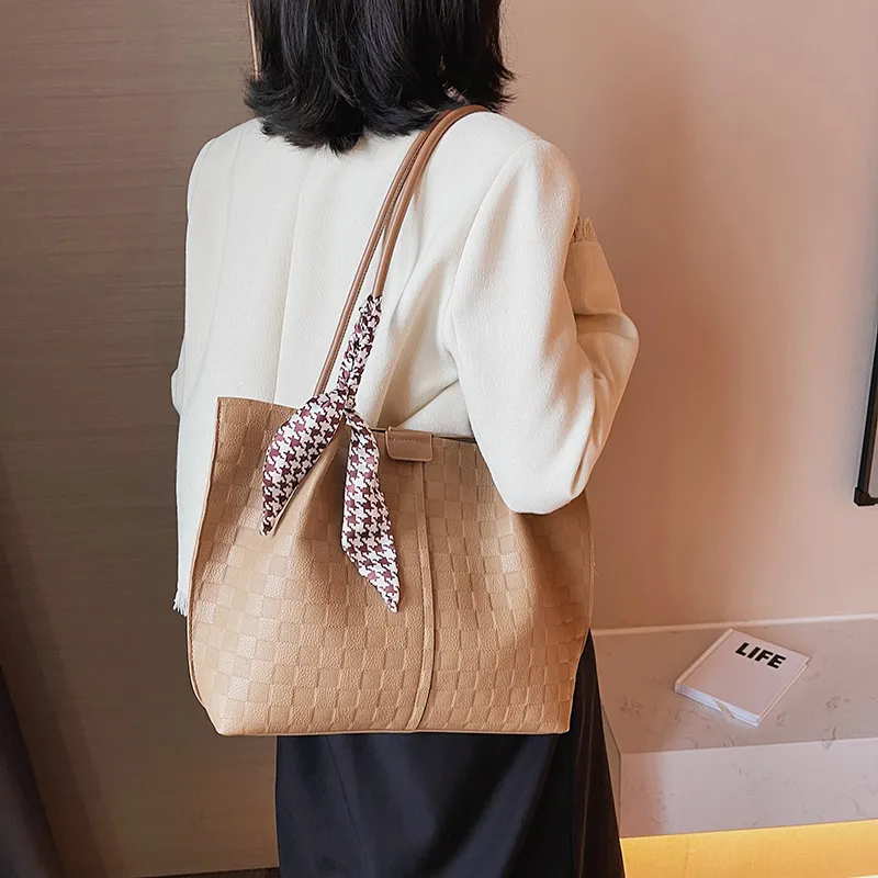 MingLu PU Shoulder Bag Regular Women's Khaki/Brown/Ecru/Black-4