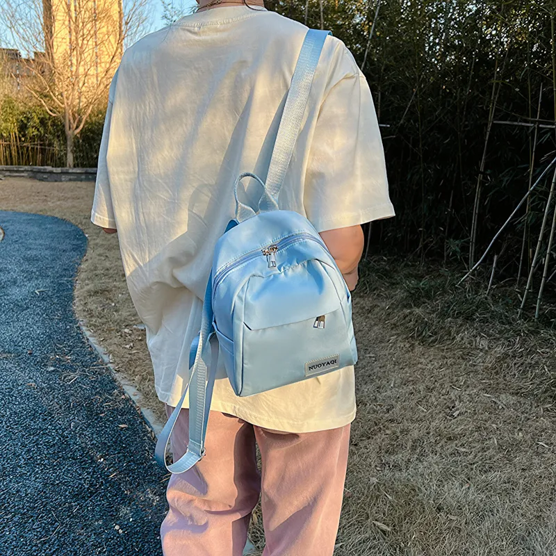 Parker Bear Canvas Carry Backpack Regular Unisex Black/White/Ecru/Pink/Blue/Burgundy-33