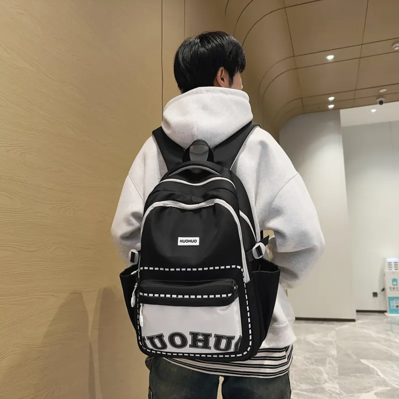 Parker Bear Nylon Backpack Unisex Multicolor-9