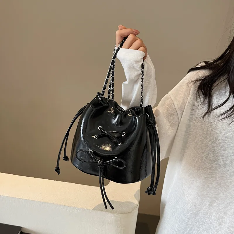 MingLu PU Crossbody Bag Shoulder Bag Women's Black/Ecru/Silver/Red-12