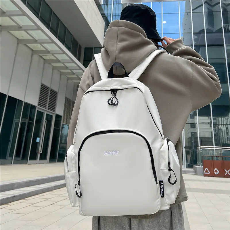 Parker Bear Nylon Solid Color Minimalist Style Fashion Suitable For High School University And All Couples Unisex-2