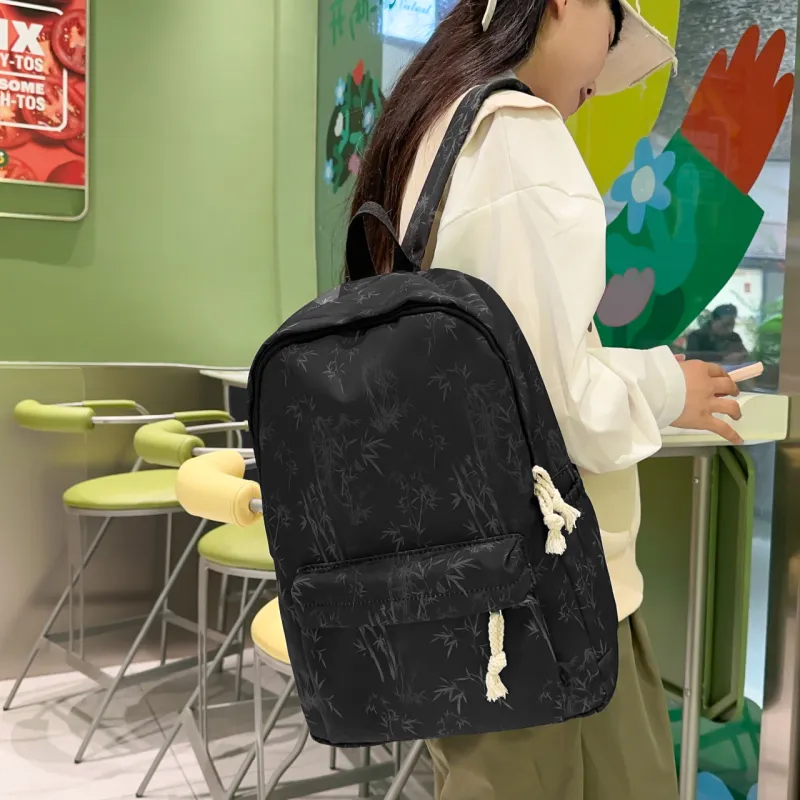 Parker Bear Nylon Backpack Unisex Multicolor-10