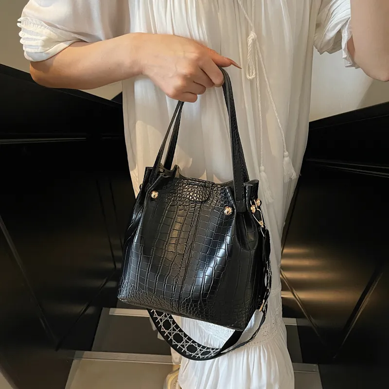 MingLu PU Bucket Bag, One Shoulder Handbag Women's Multicolor-7