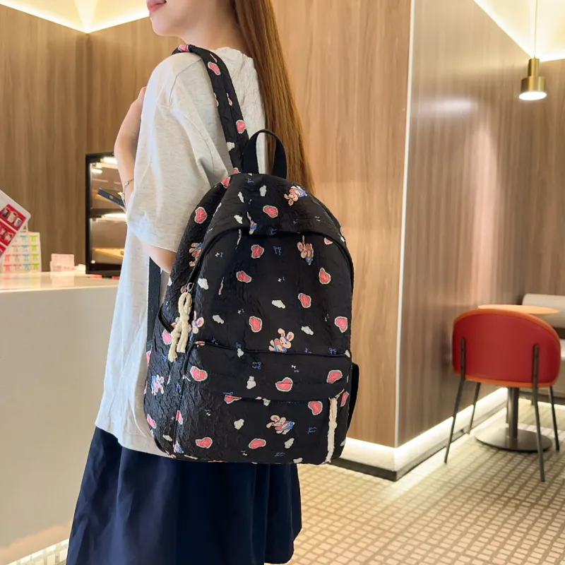 Parker Bear Nylon Backpack Regular Women's Multicolor-8