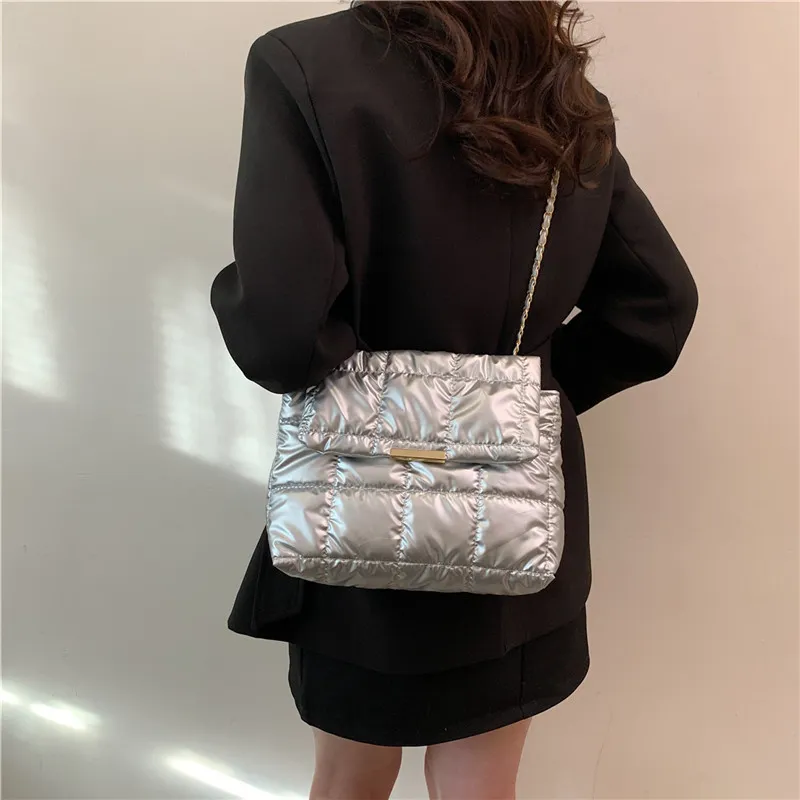 MingLu Oxford Backpack Shoulder Bags Unisex Black/Silver/Gold-11
