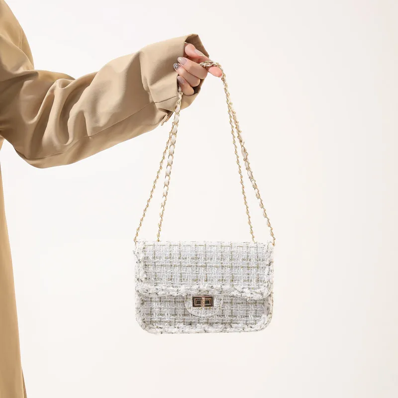 MingLu Woven Shoulder Bag Crossbody Bag Women's Multicolor-2