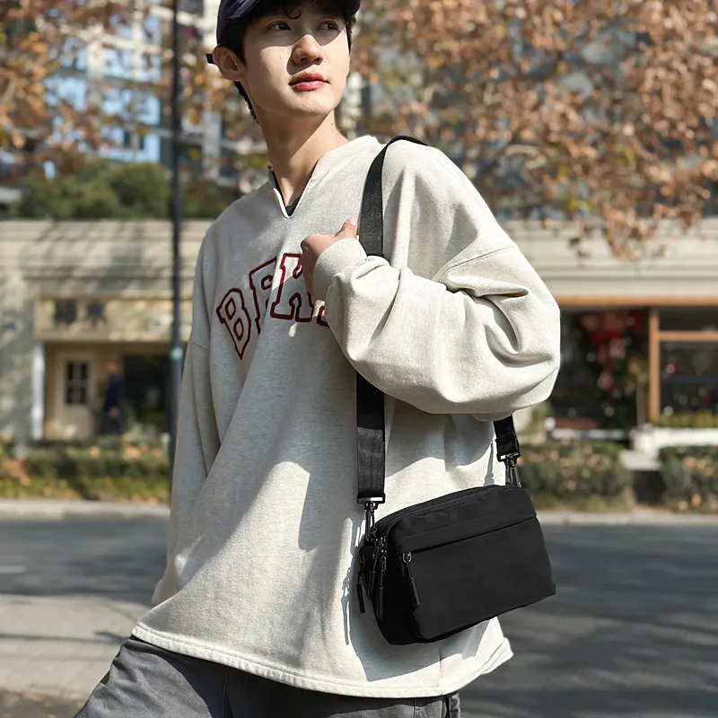 Parker Bear Nylon Crossbody Bag Regular Unisex Multicolor-6
