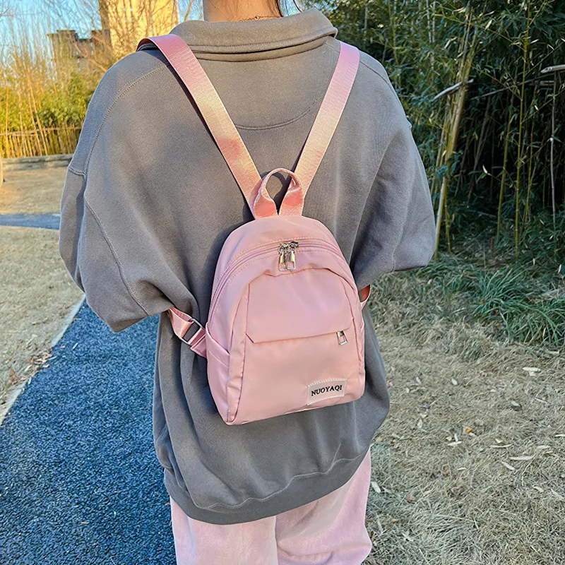 Parker Bear Canvas Carry Backpack Regular Unisex Black/White/Ecru/Pink/Blue/Burgundy-27