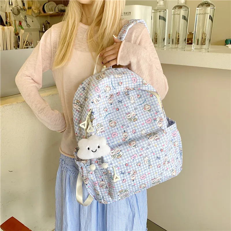 Parker Bear Oxford Backpack Unisex Multicolor-13