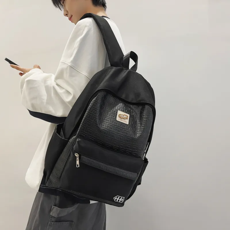 Parker Bear Nylon Backpack Unisex Multicolor-1