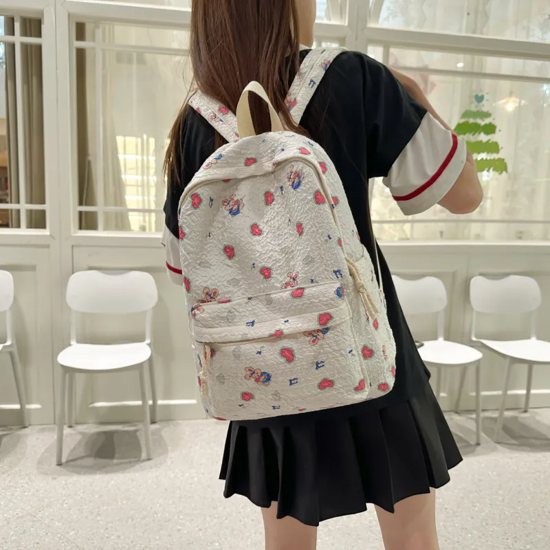 Parker Bear Nylon Backpack Regular Women's Multicolor-18