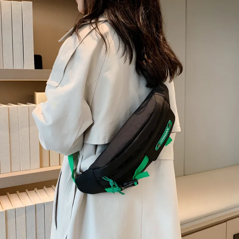Parker Bear Nylon Fanny Pack Regular Unisex White Green/Black Green/Black Blue/White Blue/Blue-23
