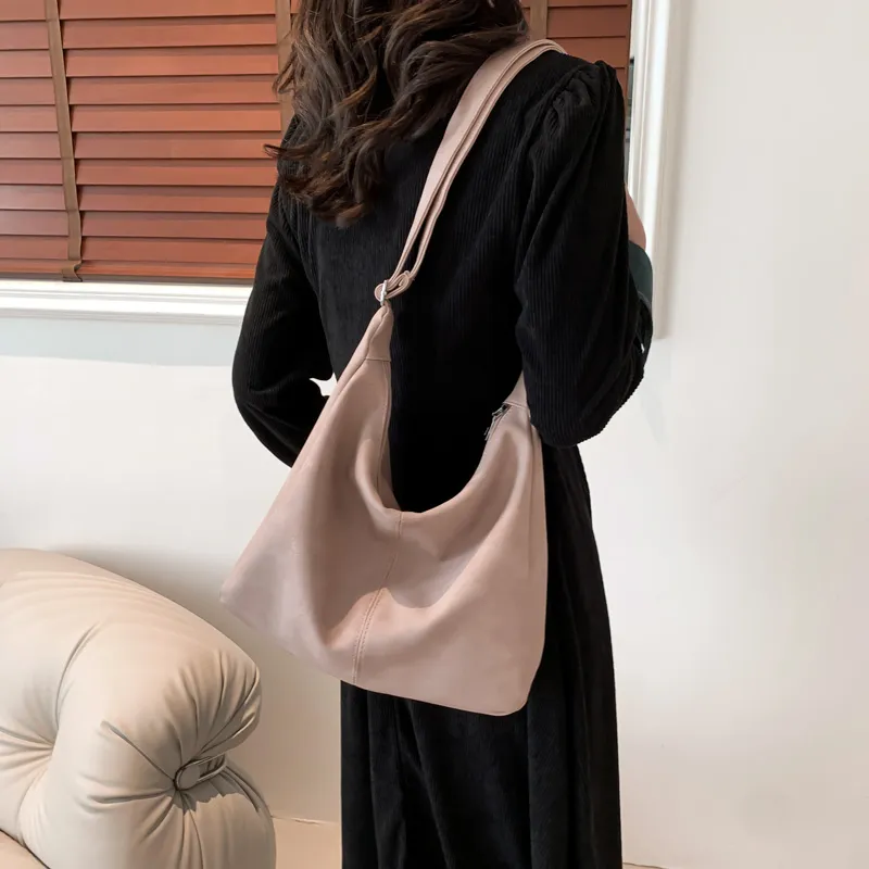 MingLu PU Shoulder Bag Crossbody Bag Regular Unisex White/Khaki/Black/Coffee/Pink-24