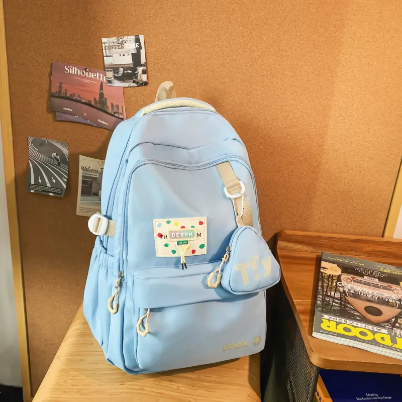 Parker Bear Nylon Backpack Unisex Multicolor-14