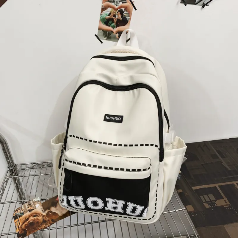 Parker Bear Nylon Backpack Unisex Multicolor-1