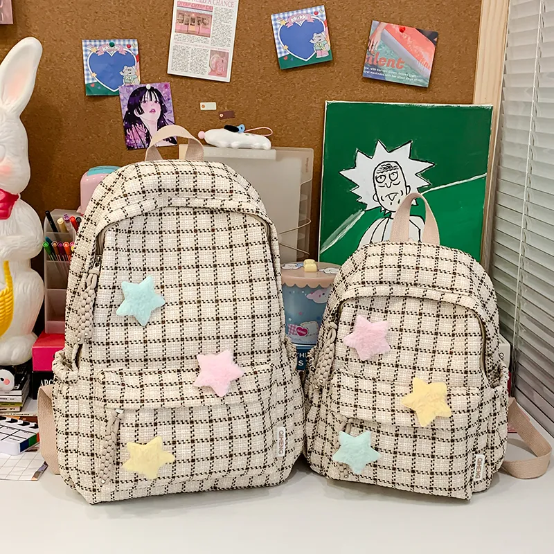 Parker Bear Fabric Backpack Unisex Multicolor-9