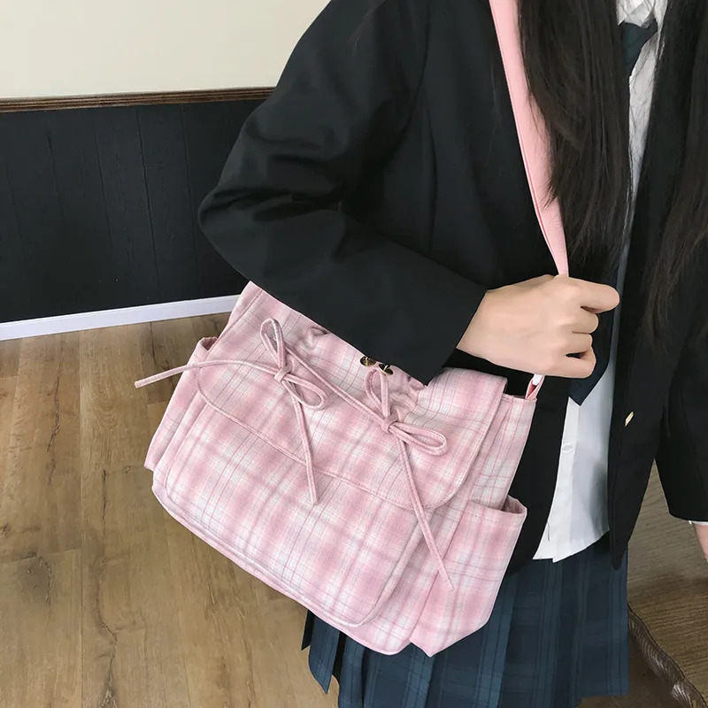 Parker Bear Nylon Backpack Shoulder Bag Crossbody Bag Regular Women's Pink/Purple-4