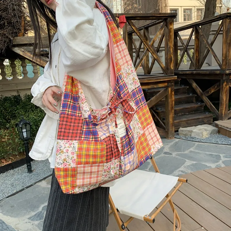 Parker Bear Canvas Shoulder Bag Women's Multicolor-5