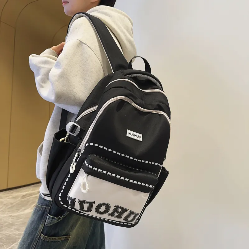 Parker Bear Nylon Backpack Unisex Multicolor-10