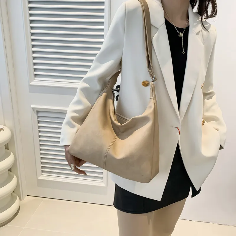 MingLu PU Shoulder Bag Crossbody Bag Regular Unisex White/Khaki/Black/Coffee/Pink-5