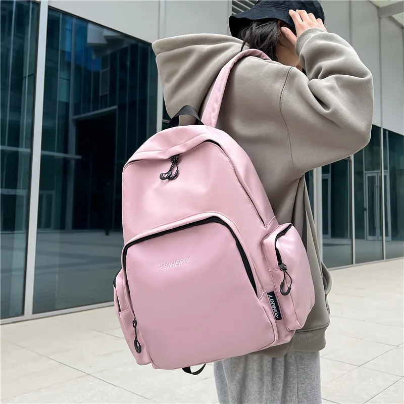 Parker Bear Nylon Solid Color Minimalist Style Fashion Suitable For High School University And All Couples Unisex-10