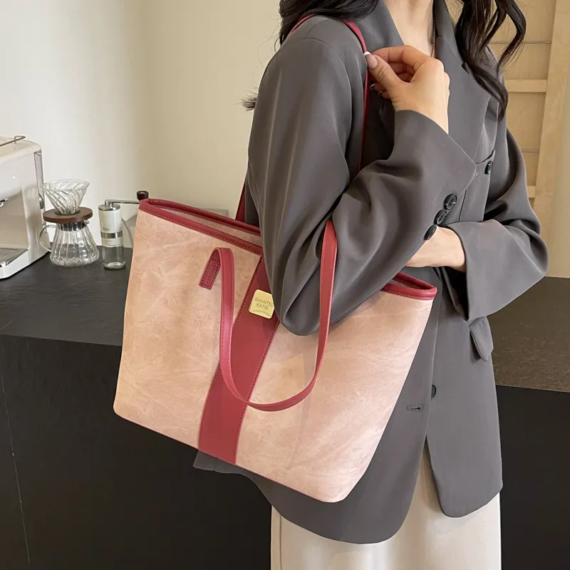 MingLu PU One Shoulder Handbags Women's Black/Pink/Blue-11
