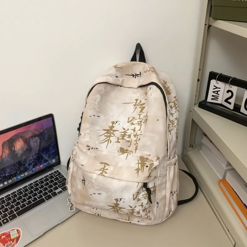 MingLu Nylon Backpack Unisex Multicolor-13