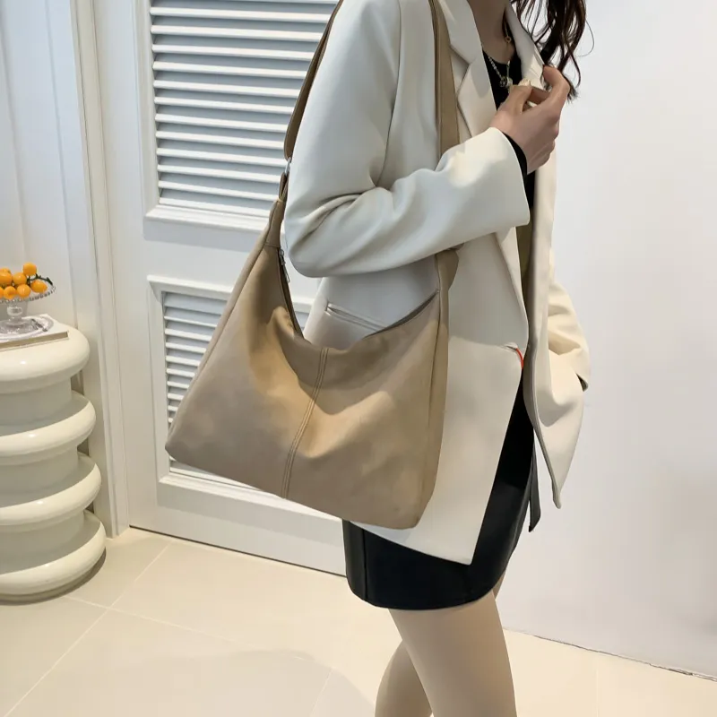 MingLu PU Shoulder Bag Crossbody Bag Regular Unisex White/Khaki/Black/Coffee/Pink-9