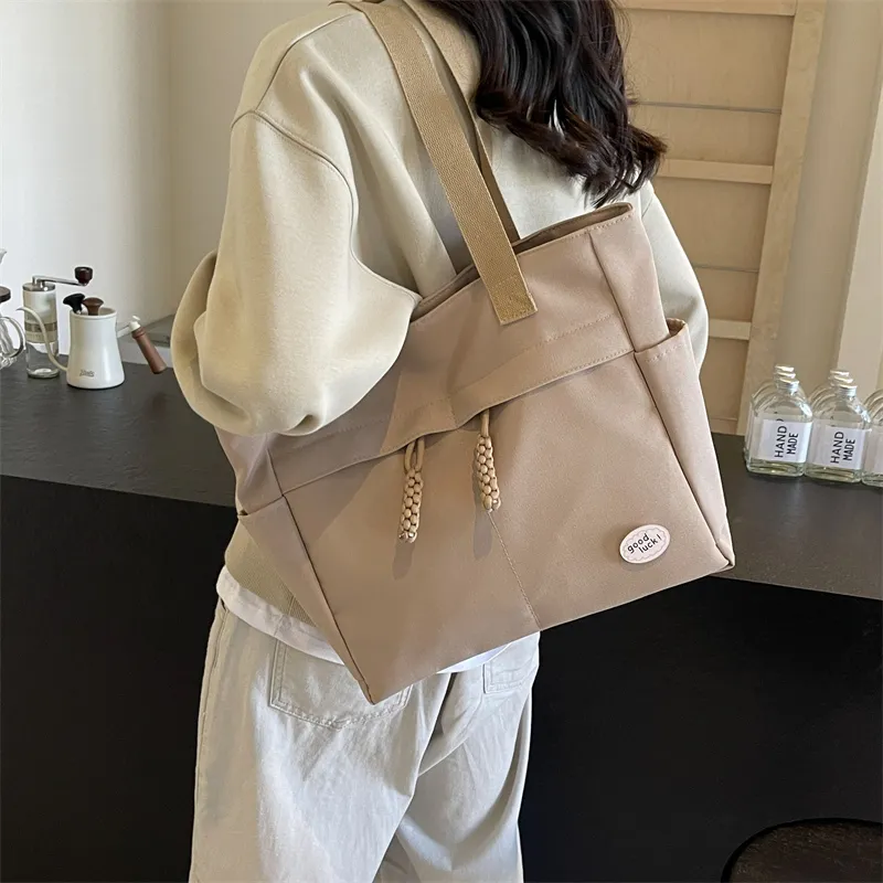 Parker Bear Canvas Canvas Bag Handbag Shoulder Bag Regular Unisex Multicolor-23