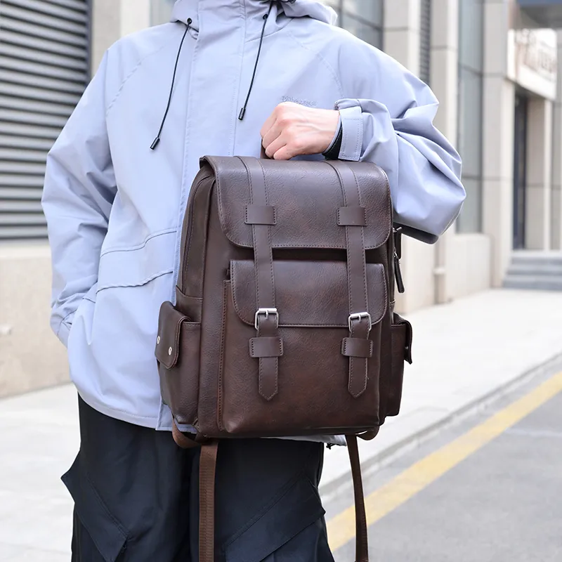 MingLu PU Backpack Unisex Multicolor-9