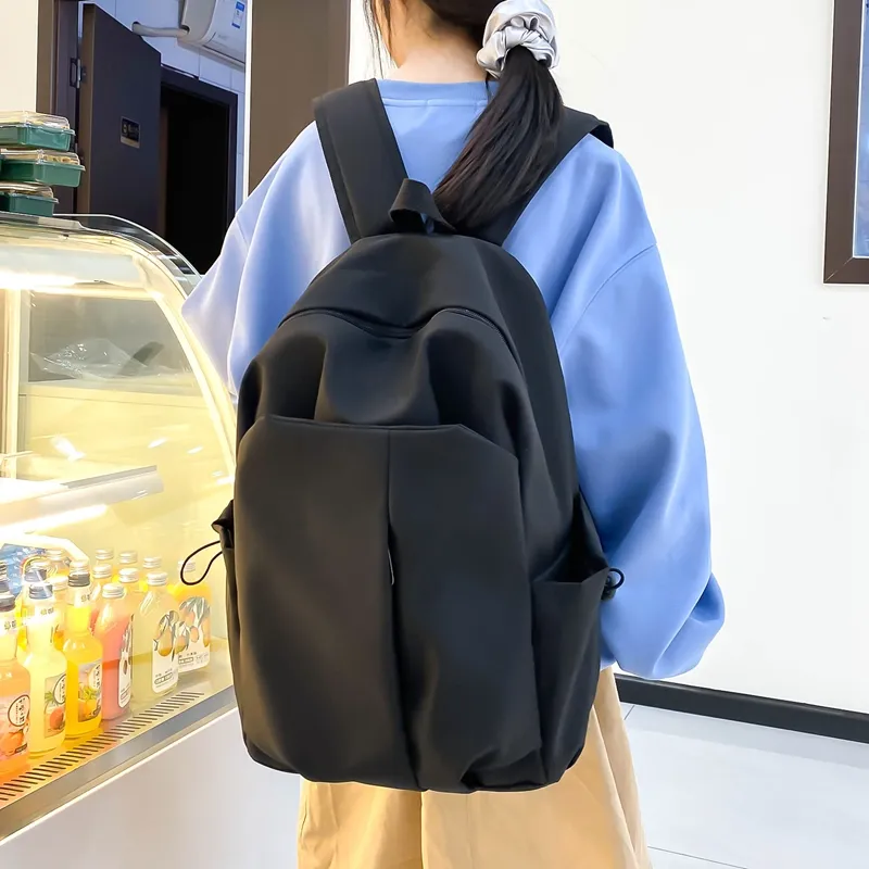 Parker Bear Nylon Backpack Regular Unisex White/Black/Gray/Red-11