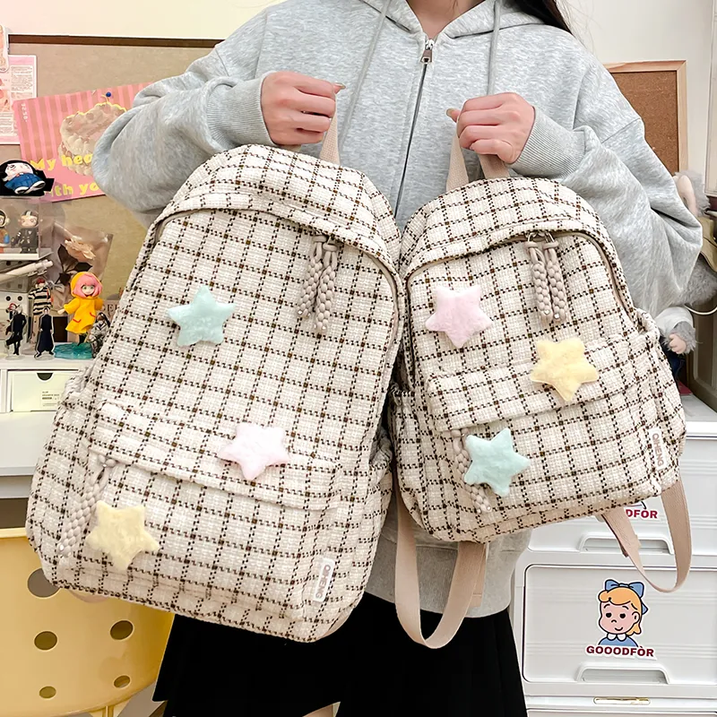 Parker Bear Fabric Backpack Unisex Multicolor-11