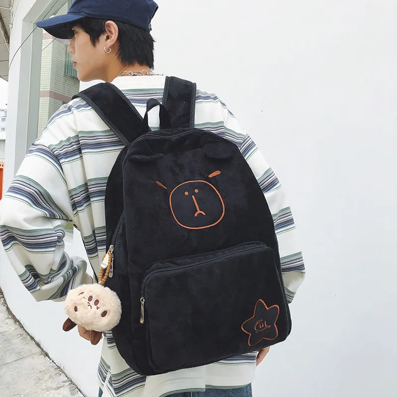 Parker Bear Plush Backpack Unisex Multicolor-4