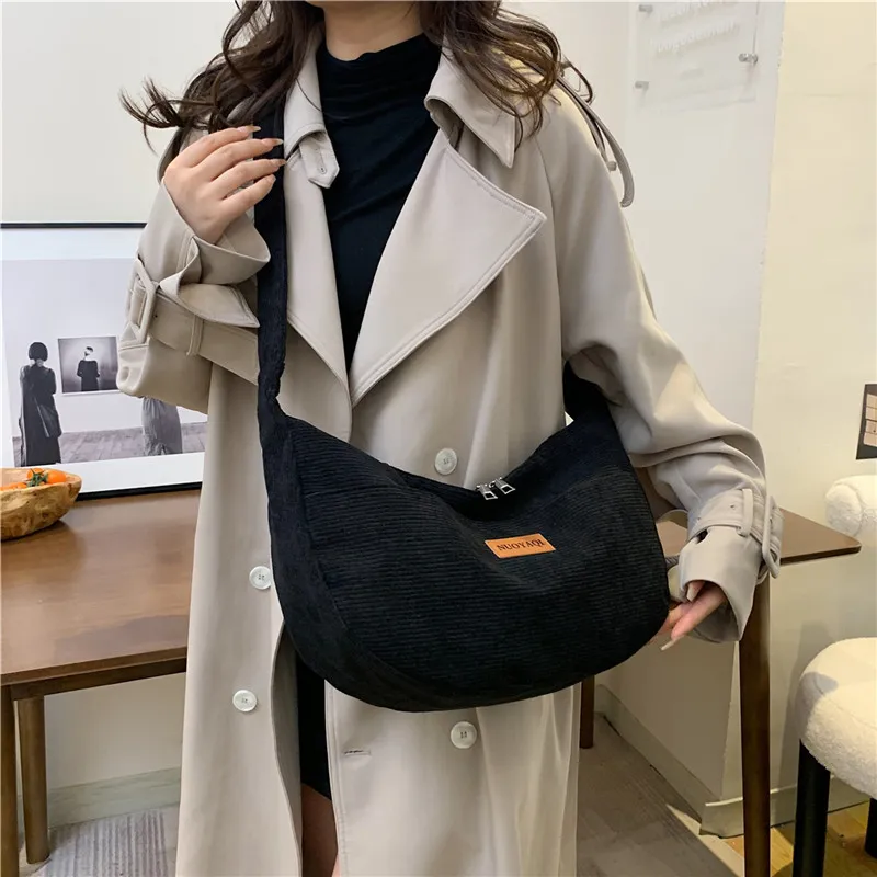 Parker Bear Canvas Canvas Bag Shoulder Bag Crossbody Bag Regular Unisex Black/Khaki/Brown/White/Gray/Pink-4