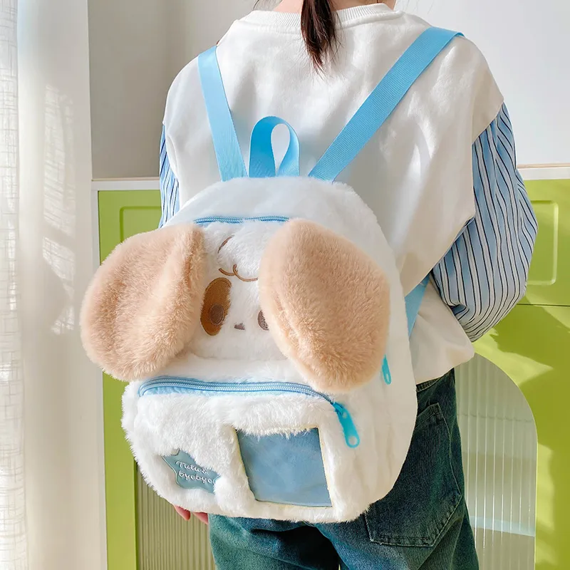 Parker Bear Plush Backpack Regular Women's Pink/Blue-9