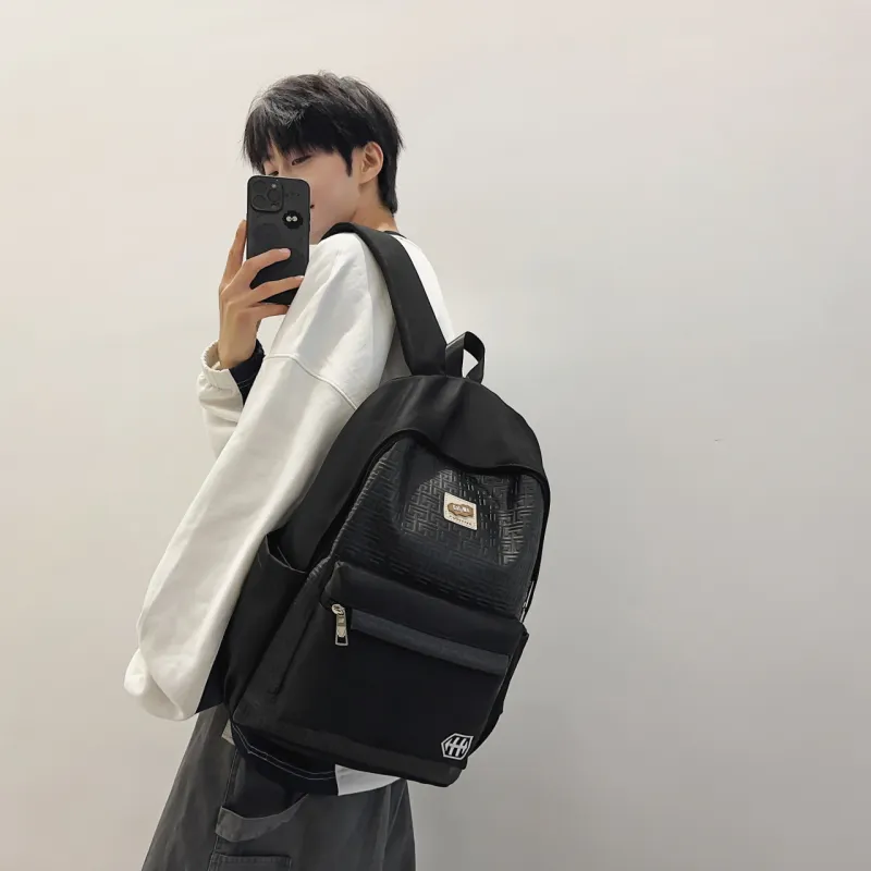 Parker Bear Nylon Backpack Unisex Multicolor-2