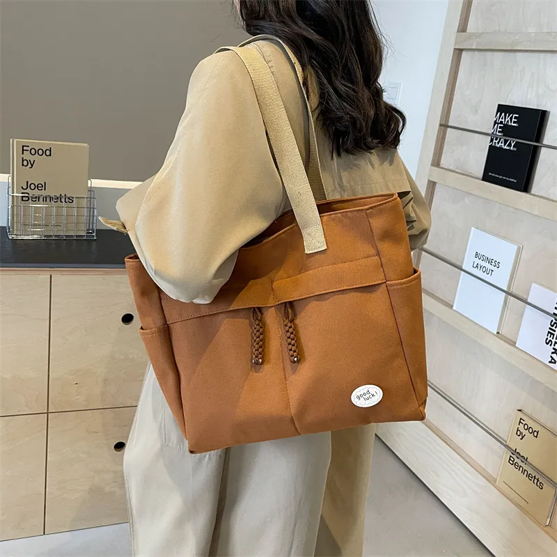 Parker Bear Canvas Canvas Bag Handbag Shoulder Bag Regular Unisex Multicolor-10