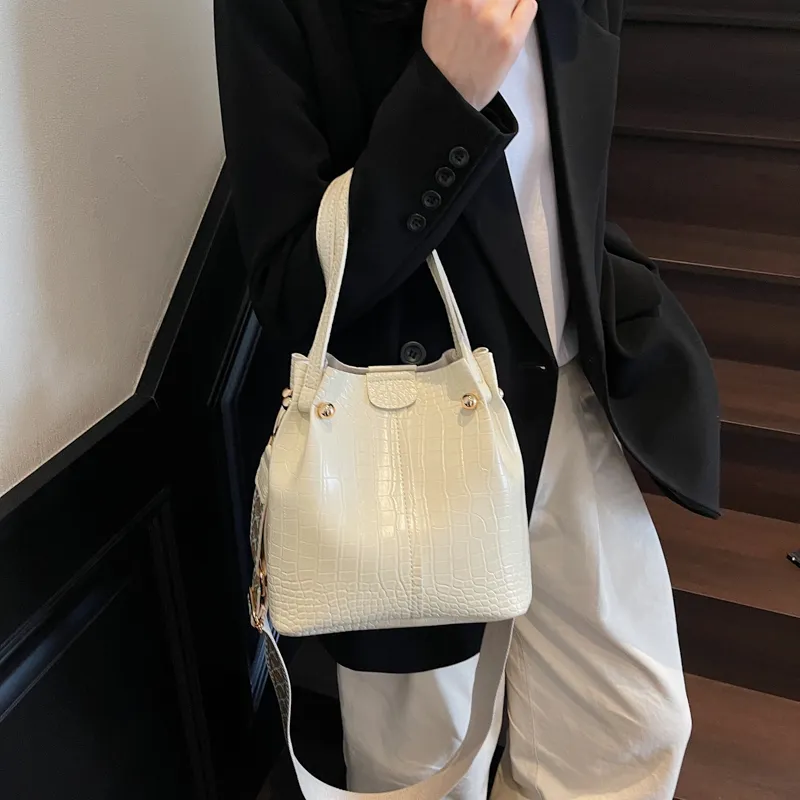 MingLu PU Bucket Bag, One Shoulder Handbag Women's Multicolor-4