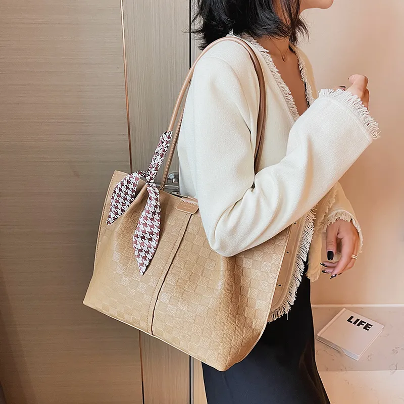 MingLu PU Shoulder Bag Regular Women's Khaki/Brown/Ecru/Black-3
