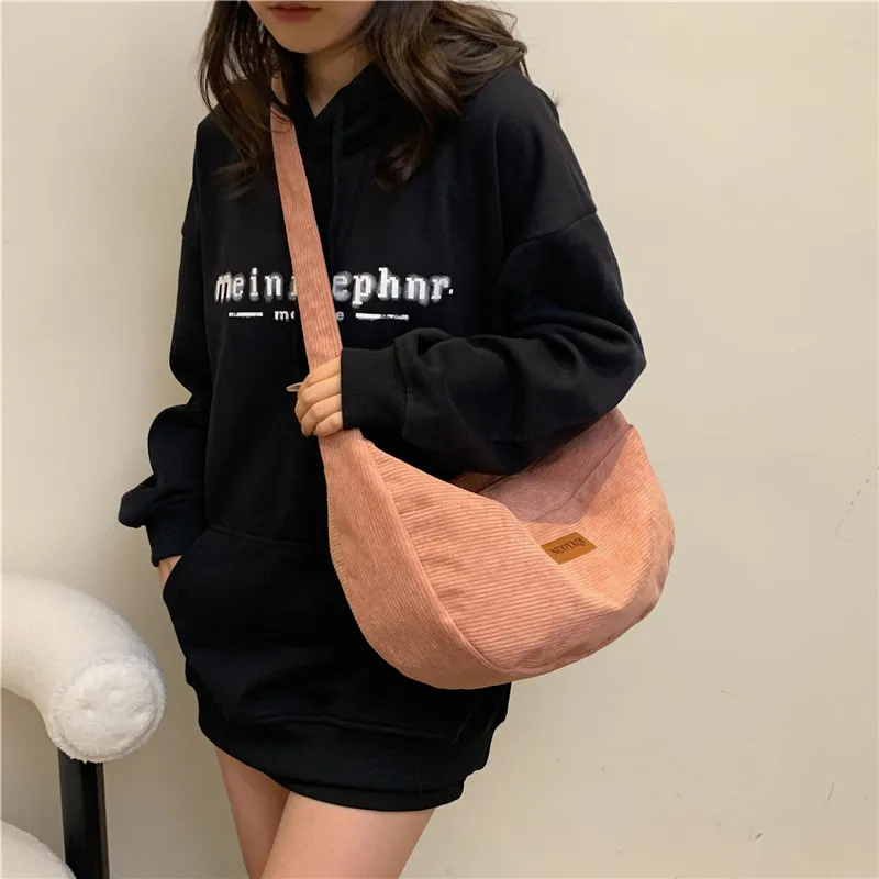 Parker Bear Canvas Canvas Bag Shoulder Bag Crossbody Bag Regular Unisex Black/Khaki/Brown/White/Gray/Pink-30