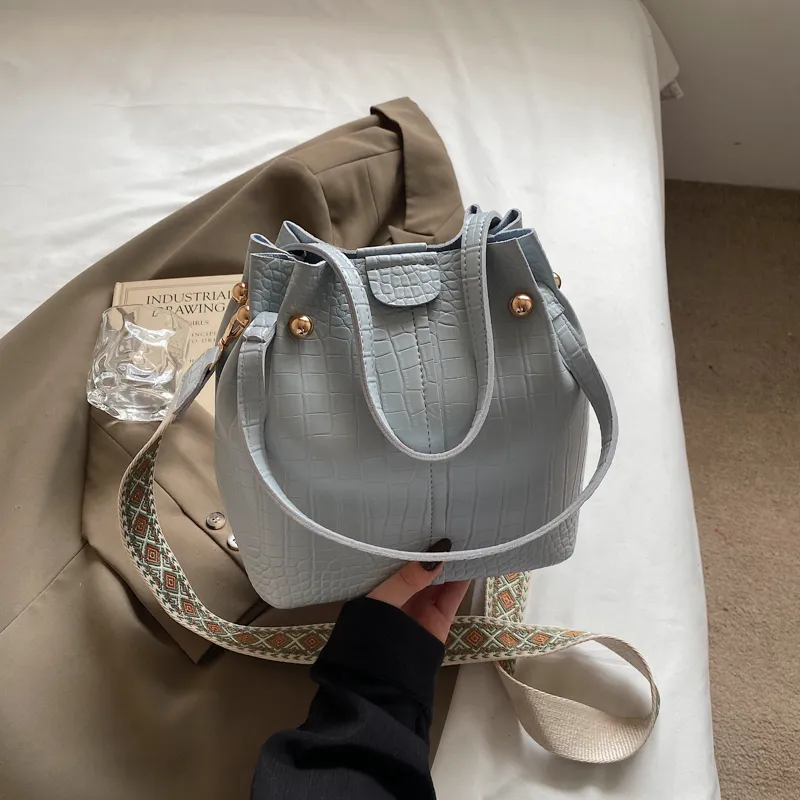 MingLu PU Bucket Bag, One Shoulder Handbag Women's Multicolor-16
