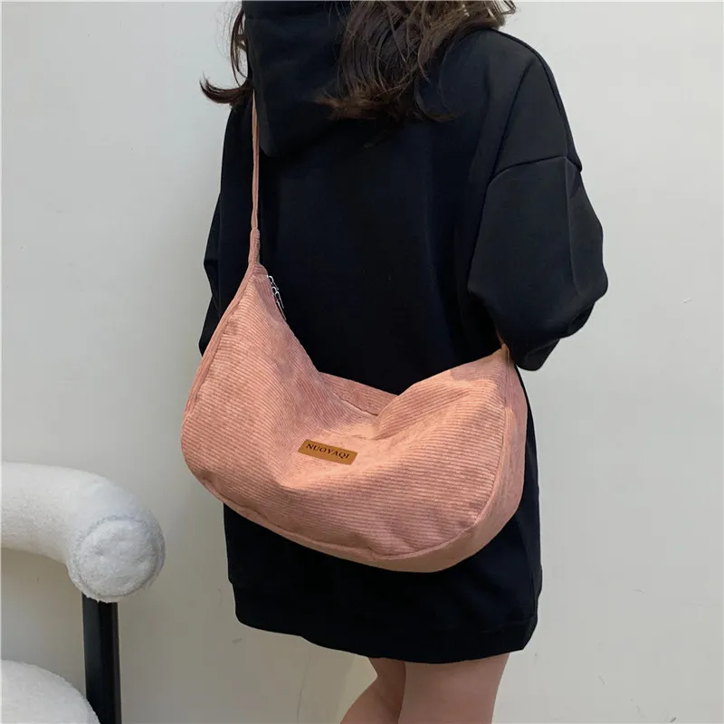 Parker Bear Canvas Canvas Bag Shoulder Bag Crossbody Bag Regular Unisex Black/Khaki/Brown/White/Gray/Pink-28