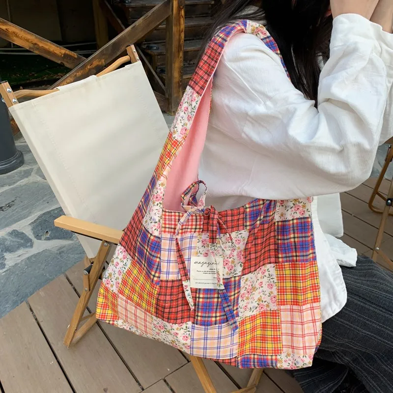 Parker Bear Canvas Shoulder Bag Women's Multicolor-6